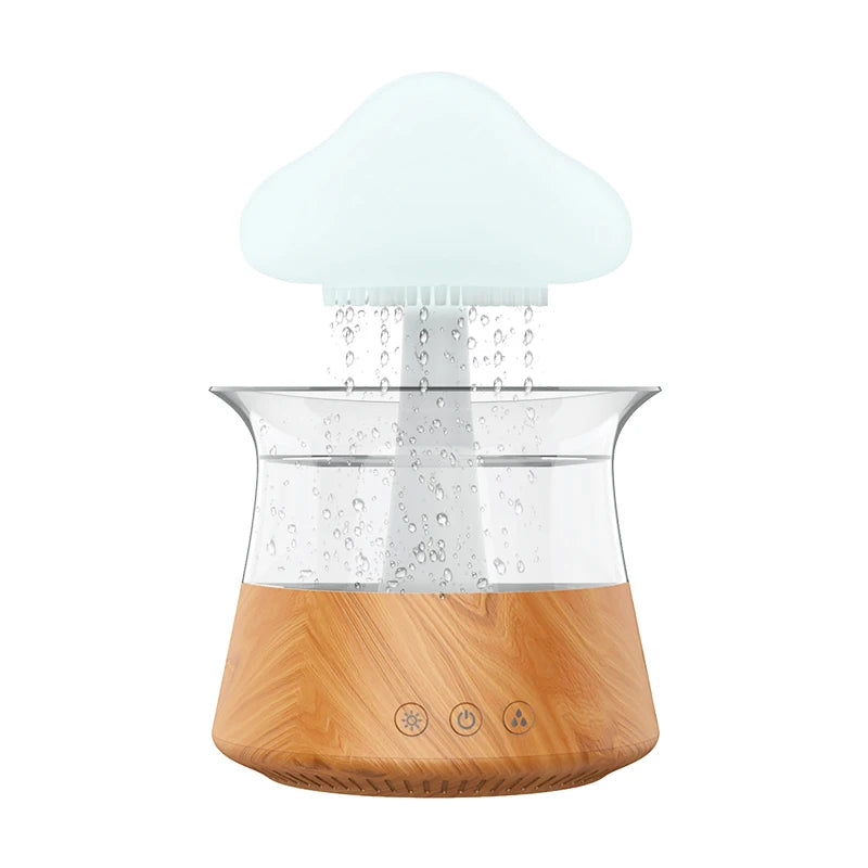 Relax Cloud Rain Diffuser Humidifier Raindrop Aromatherapy Machine Ultrasonic Atomization Humidification Colorful Lamp